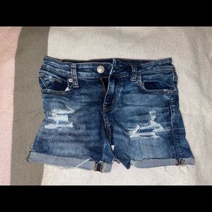 American eagle super super stretch size 0 Jean shorts